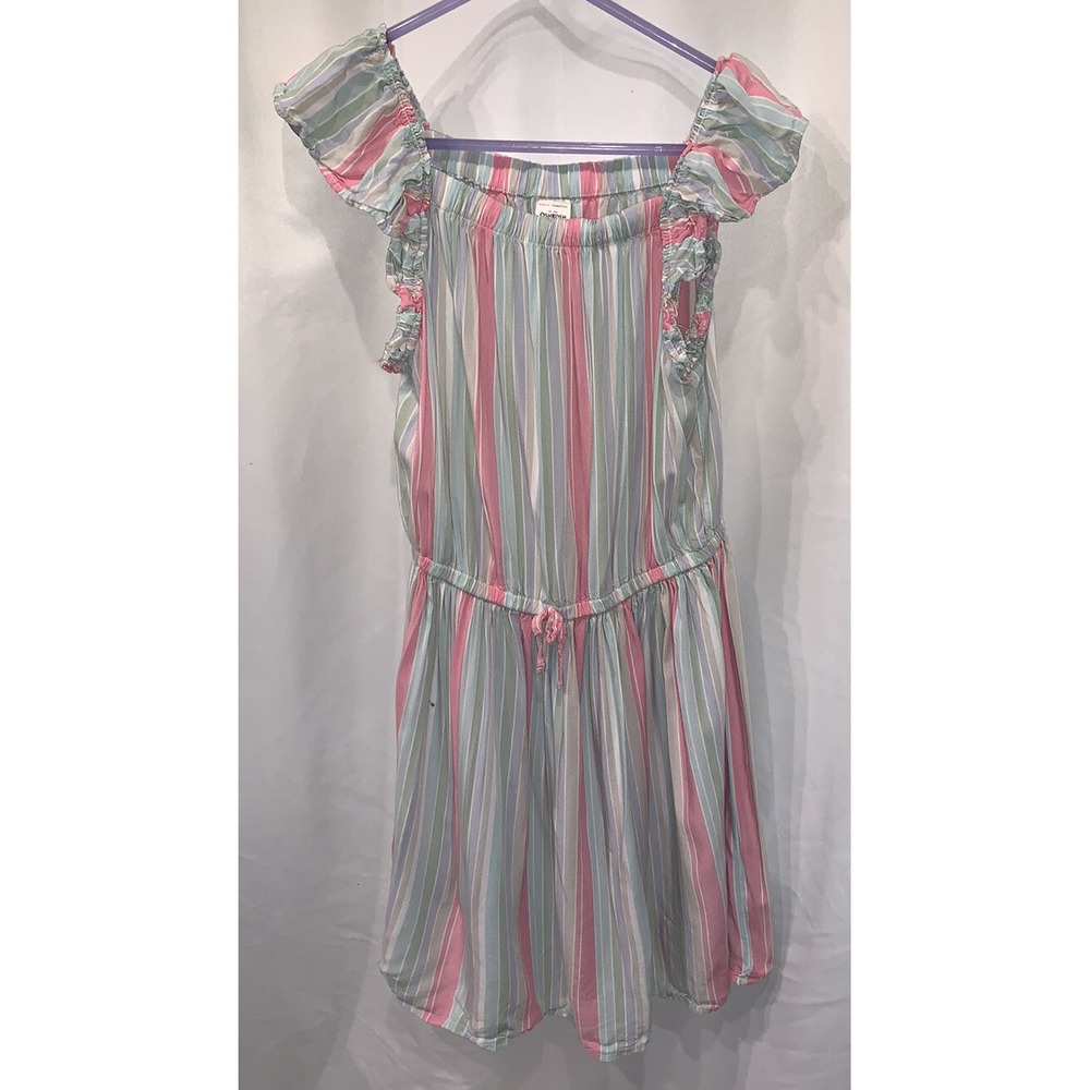 GIRLS Osh Kosh Stripe Sleeveless DRESS‎ Size 7 / 7A Multicolored